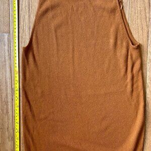 Banana Republic Sweater Tank, Rust Brown, Size Medium